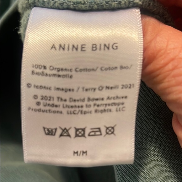 Anine Bing Green Crewneck Sweater with Distressed Graphic - Picture 5 of 5